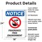 Signmission Fragrance Free Environment, 18 in W x Rectangle, Plastic OS-2PACK-NS-P-1824-V-12909 - alternate 2